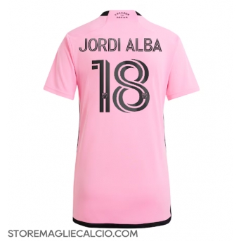 Inter Miami Jordi Alba #18 Maglia Gara Casa Repliche 2024-25 Donna